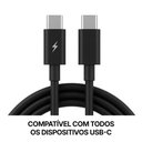 Ver imagem 5 de Cabo Mdm USB Tipo C Turbo Carregamento Rápido 1m Bivolt Preto