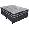 Cama Box Baú com Colchão Casal Molas Ensacadas New Barcelona Firme Fortezza 138x188 Fortezza Colchõe - 2