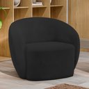 Ver imagem 2 de Kit 02 Poltronas Decorativas para Sala de Estar Living Gliese K01 Veludo Preto - Lyam Decor