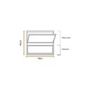 Ver imagem 2 de Vitro Basculante Branco 40x40 Linha Turquesa Vidro Mini Boreal