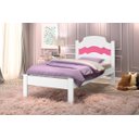 Ver imagem 2 de Cama Iris Solteiro Branco/Rosa/Azul – VJ Móveis