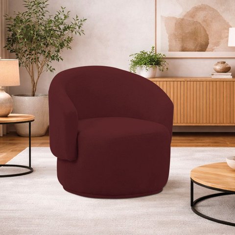 Poltrona Decorativa Sala de Estar Recepção Jasmine Suede