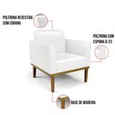 Ver imagem 7 de Kit 2 Poltronas Base de Madeira Fixa Castanho Marisa Corano D03 - D'Rossi Branco