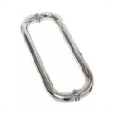 Ver imagem 1 de Puxador Alça Porta Portão Blindex Box Oval C Inox 304 30cm