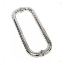 Ver imagem 1 de Puxador Alça Porta Portão Blindex Box Oval C Inox 304 30cm