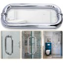 Ver imagem 3 de Puxador Alça Porta Portão Blindex Box Oval C Inox 304 30cm