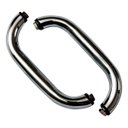Ver imagem 4 de Puxador Alça Porta Portão Blindex Box Oval C Inox 304 30cm