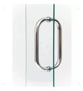 Ver mais imagens de Puxador Alça Porta Portão Blindex Box Oval C Inox 304 30cm