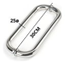 Ver imagem 2 de Puxador Alça Porta Portão Blindex Box Oval C Inox 304 30cm