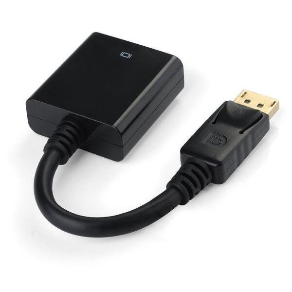 Cabo Adaptador Displayport (Macho) x VGA (Fêmea) - 2
