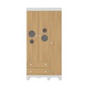 Ver imagem 4 de Guarda-roupa Infantil 92cm 3 Portas 2 Gavetas Suspiro Multimóveis Mp4457 Branco/madeirado