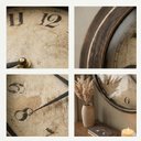 Ver mais imagens de Relogio de Parede Estilo Madeira Redodndo Vintage Retro Rustico Envelhecido Decorativo Sala Escritor