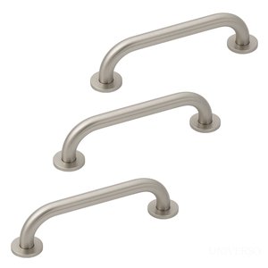 Shopee Lm-mm Kit 3 Barra Alca Apoio 30cm Inox Escovado Idoso / Deficiente