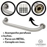 Shopee Lm-mm Kit 3 Barra Alca Apoio 30cm Inox Escovado Idoso / Deficiente - 5