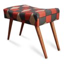 Ver imagem 1 de Puff Cama Inbox Kingston Retangular com Pés em Madeira Maciça Tecido Suede