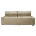 Ver imagem 6 de Sofá Retrátil e Reclinável com Molas Ensacadas Cama Inbox Gold 2,12M Tecido Suede Velusoft Bege
