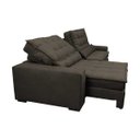Ver imagem 7 de Sofá Retrátil e Reclinável com Molas Ensacadas Cama Inbox Gold 2,32M Tecido Suede Velusoft Café