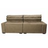 Sofá Retrátil e Reclinável com Molas Ensacadas Cama Inbox Gold 2,52M Tecido Suede Velusoft Castor - 6