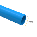 Ver imagem 3 de Mangueira Pneumática 4 Mm Azul 1 Metro