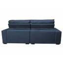 Ver imagem 6 de Sofá Retrátil e Reclinável com Molas Ensacadas Cama Inbox Gold 3,12M Tecido Suede Velusoft Azul