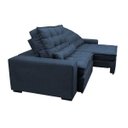 Ver mais imagens de Sofá Retrátil e Reclinável com Molas Ensacadas Cama Inbox Gold 3,12M Tecido Suede Velusoft Azul