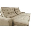 Ver imagem 4 de Sofá Retrátil e Reclinável com Molas Ensacadas Cama Inbox Gold 3,12M Tecido Suede Velusoft Bege