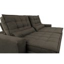 Ver imagem 4 de Sofá Retrátil e Reclinável com Molas Ensacadas Cama Inbox Gold 3,12M Tecido Suede Velusoft Café
