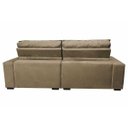 Ver imagem 6 de Sofá Retrátil e Reclinável com Molas Ensacadas Cama Inbox Gold 3,12M Tecido Suede Velusoft Castor