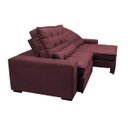 Ver mais imagens de Sofá Retrátil e Reclinável com Molas Ensacadas Cama Inbox Gold 3,12M Tecido Suede Velusoft Vinho