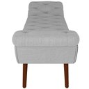 Ver imagem 5 de Puff Recamier Decorativo com Tachas 140 Cm Santorini Linho Cinza - Lyam Decor