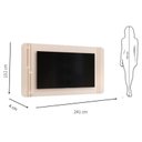 Ver imagem 4 de Painel para Tv Suspenso Ariana e Aparador para Sala Petri Off White – Dj Móveis