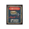 Quadro Decorativo Coffee Is Liquid Optimism 34X23Cm - 1