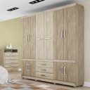 Ver imagem 1 de Guarda-Roupa Casal 10 Portas 3 Gavetas Murano Demóbile