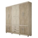 Ver imagem 3 de Guarda-Roupa Casal 10 Portas 3 Gavetas Murano Demóbile