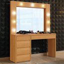 Ver imagem 1 de Camarim e Penteadeira Anne 5 Gavetas Naturalle