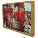 Ver imagem 5 de Quadro Decorativo Abstrato Colors em Moldura Caixa Tacolado Moldura Trad 1cm Madeira Escura com Vidr