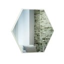 Ver imagem 2 de Painel Decorativo Haxágono com Espelho Colado 69x60cm Es3 Dalla Costa - Off White