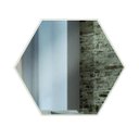 Ver imagem 4 de Painel Decorativo Haxágono com Espelho Colado 69x60cm Es3 Dalla Costa - Off White