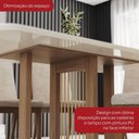 Ver imagem 6 de Conjunto de Jantar Natalí 6 Lugares Tampo MDF Cadeiras Suede Creme 160cm Móveis Henn