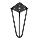 Ver mais imagens de Kit 08 Pés Hairpin Legs 15cm Aramado de Aço Triplo para Móveis e Estofados - Abmaza