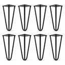 Ver imagem 1 de Kit 08 Pés Hairpin Legs 15cm Aramado de Aço Triplo para Móveis e Estofados - Abmaza