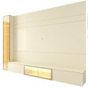 Ver imagem 3 de Estante para TV e Home Theater até 84 Polegadas com LED com Vidro Reflecta 100% MDF 255,2CMX217,6cm Luminare Yescasa