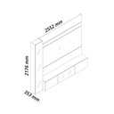 Ver imagem 4 de Estante para Tv 84 Polegadas 217,6cm X 255cm 100% Mdf com Led e Porta Reflecta Luminare