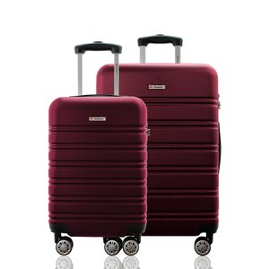 Kit 2 Malas Viagem Rígida Expansiva Bordo 10kg e Média Despachada 23kg Tsa Rodas Duplas 360º Gladiad