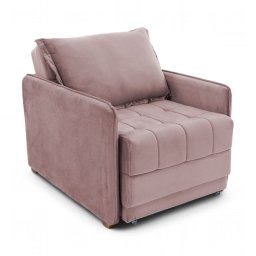 Poltrona Cama Reclinável Retrátil Viena Veludo Rose - Loja Sheep - 8