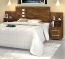 Ver imagem 1 de Cabeceira Cama Casal Queen ou King com Mesas de Cabeceira Florida Malbec