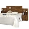 Cabeceira Cama Casal Queen ou King com Mesas de Cabeceira Florida Malbec - 2