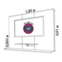 Ver imagem 4 de Painel TV Don 42 Polegadas Prateleiras Flex Color Branco/Amendoa