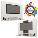 Ver imagem 3 de Painel TV Don 42 Polegadas Prateleiras Flex Color Branco/Amendoa