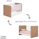 Ver imagem 3 de Berço Mini-cama Doce Mel Carvalho/branco